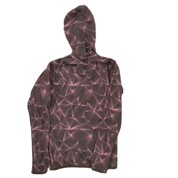 Helly Hansen Raincoat Softshell Jacket Sz S Petite Hooded 3 Layer Pink Gray - Picture 2 of 11